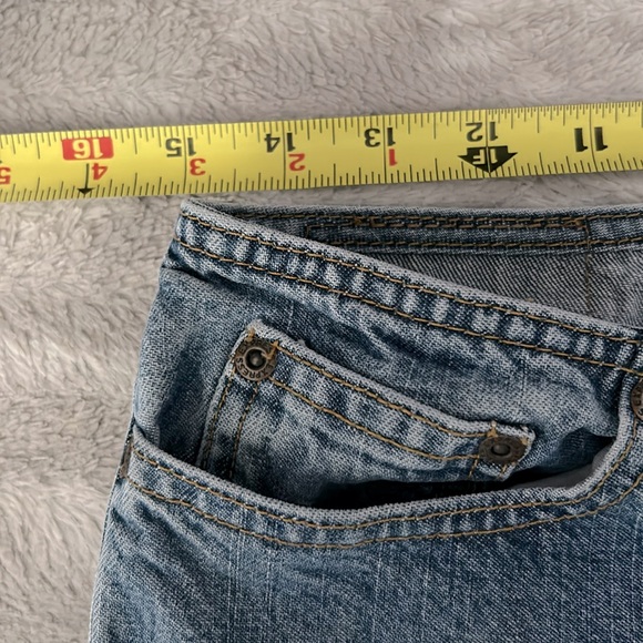 Express Y2K button front hipster flare  jeans size 5/6 - Picture 8 of 14